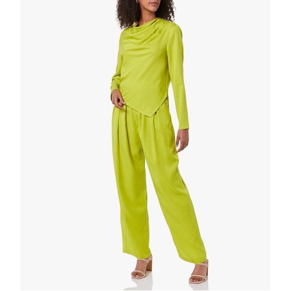 Terea Women's Cataleya Draped Neck Asymmetric Blouse size S NWT